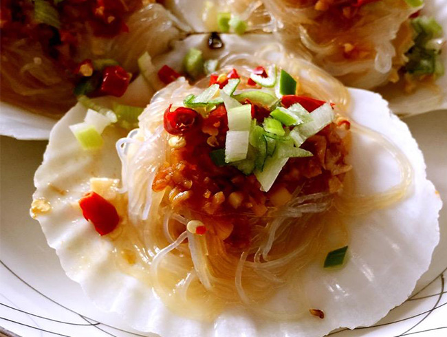 Garlic Vermicelli Scallops