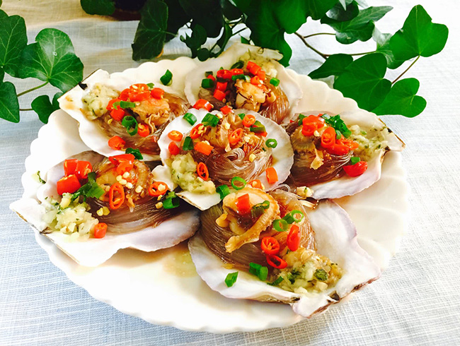 Garlic Vermicelli Scallops